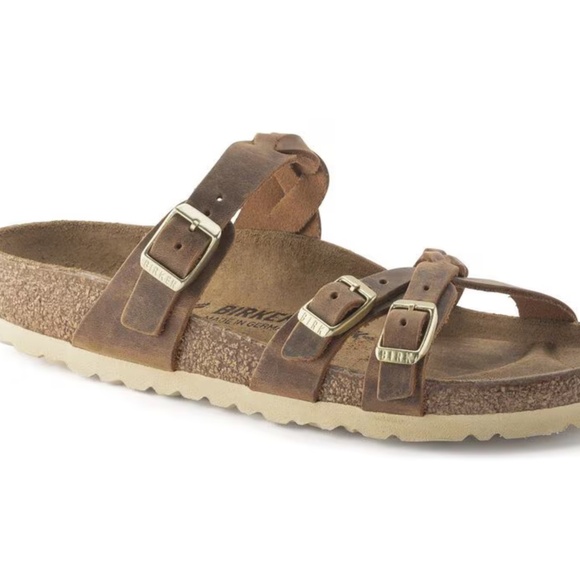 franca hex - cognac oiled leather birkenstock womens 38 - Picture 3 of 7